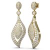 Image 2 : 10.12 ctw Diamond Earrings 18K Yellow Gold