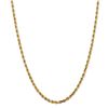 Image 1 : 14k Yellow Gold 4 mm Diamond Cut Quadruple Rope Chain - 28 in.