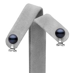 Black Akoya Pearl Clip-On Earrings