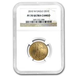 2010-W 1/4 oz Proof Gold American Eagle PF-70 NGC