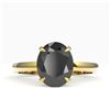 Image 1 : 5 ctw Black Diamond Designer Ring 18k Yellow Gold