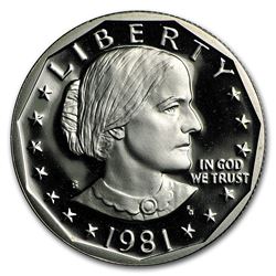 1981-S Susan B. Anthony Dollar Gem Proof Type-2