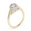 Image 3 : 1.5 ctw Certified VS/SI Diamond Solitaire Halo Ring 14k Yellow Gold