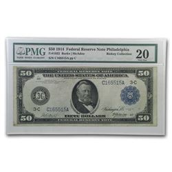 1914 (C-Philadelphia) $50 FRN VF-20 PMG