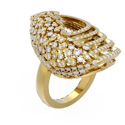 3 ctw Diamond Ring 18K Yellow Gold