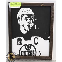 CONNOR MCDAVID WOOD FRAMED PAINTING L.