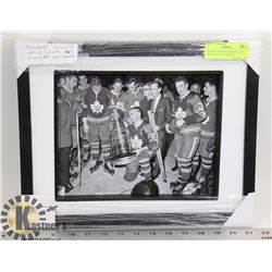 FRAMED TORONTO MAPLE LEAFS 1967 STANLEY CUP PHOTO