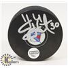 Image 1 : HENRICK LUNDQVIST SIGNED PUCK WITH COA STICKER