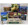 Image 1 : BOX OF NEW AND COMPLETE USED PUZZLES 5 NEW 2 USED