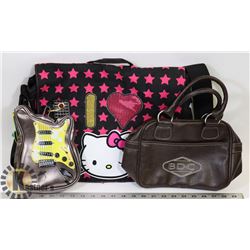 HELLO KITTY SHOULDER BAG AND TWO WOMEN'S
