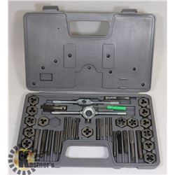 40 PC. METRIC TAP AND DIE SET (MISSING 1 FEMALE