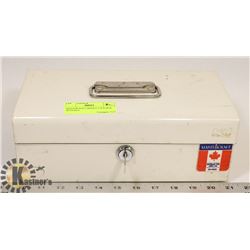Mastercraft Lock Box MASTERCRAFT MONEY LOCK BOX WITH KEY - Kastner Auctions