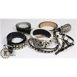 7 LADIES ASSORTED BELTS SIZE SMALL, INCLUDES