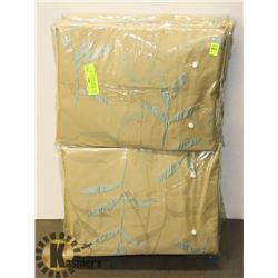 KING SIZE DUVET COVER, 1 BED SKIRT, 2 EURO PILLOW,