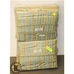 KING SIZE DUVET COVER, 1 BED SKIRT, 2 EURO PILLOW,
