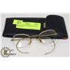 Image 1 : ANTIQUE GOLD FRAMED GLASSES WITH CASE