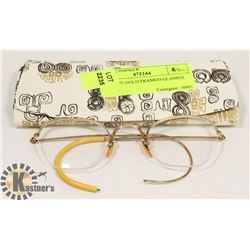 ANTIQUE GOLD FRAMED GLASSES
