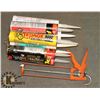 Image 1 : CAULKING GUN WITH 10 TUBES OF CAULK & ADHESIVES