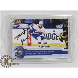 TOMAS PLEKANCE AUTOGRAPHED 4X6 CARD