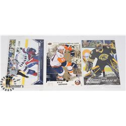 LOT OF 3 OVERSIZED RC CARDS (LUNDQVIST, SUBBAN