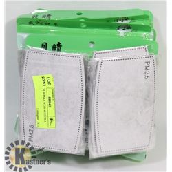 10 CLOTH MASKS WITH 40 EXTRA FILTERS