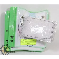 6 CLOTH MASKS WITH 20 EXTRA FILTERS