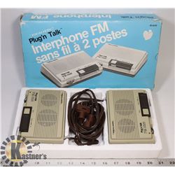 VINTAGE REALISTIC FM WIRELESS INTERCOM