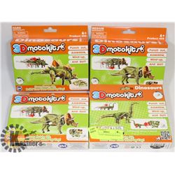 4 3D MOTO KIT DINOSAURS PUNCH OUT,
