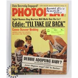 #1 PHOTOPLAY 1964 MAGAZINE ELVIS PEDOPHILE STORY