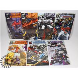 LOT OF 7 TRANSFORMERS ALL #1 ISSUE VARIANTS