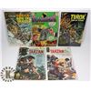 Image 1 : LOT OF FIVE 15 CENT COMICS TARZAN ORIGIN  TUROK