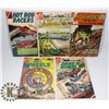 Image 1 : LOT OF FIVE 12 AND 15 CENT COMICS HOT RODS CAR