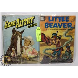 LOT OF TWO 10 CENT GENE AUTRY LIL' BEAVER WESTERN