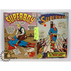 SUPERMAN # 184 SUPERBOY # 106 COMICS 12 CENT