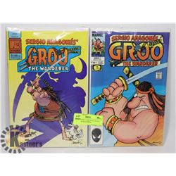COLLECTORS COMICS LOT OF 2 #1 GROO THE WANDERER