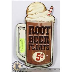 METAL 5 CENT ROOT BEAR SIGN