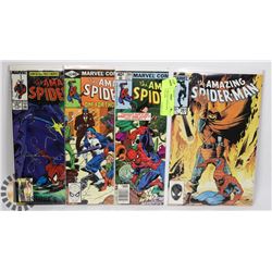 LOT OF 4 AMAZING SPIDER MAN COMICS # 202, #204