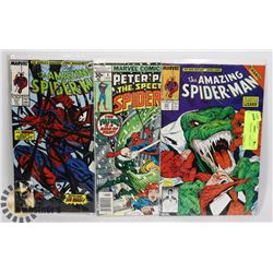 LOT OF 3 SPIDER MAN COMICS #313 #317 AND