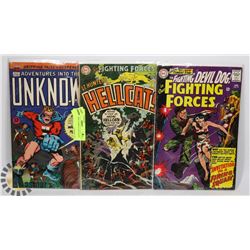 LOT OF 3 WW2 COMICS JAPS NAZIS 12 CENT