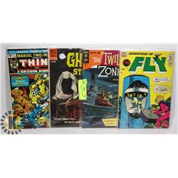 LOT OF FOUR 12 TO 25 CENT COMICS TWILIGHT ZONE
