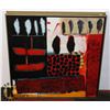 Image 1 : WALL ART APPROX 25" X 25"