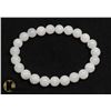 Image 1 : #148- SELENITE BEAD BRACELET/ 8mm/ 7.5"