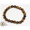 Image 1 : #152- TIGER EYE BEAD BRACELET/ 8mm/ 7.5"
