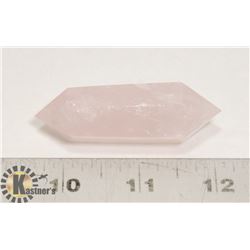 #201- PINK ROSE QUARTZ 2 POINT HEALING STONE 37g