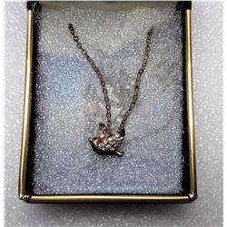 17)  VINTAGE GOLD TONE AND RHINESTONE