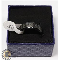 LORDS PRAYER MENS RING SIZE 10