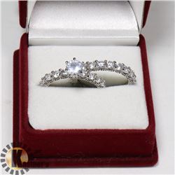 WEDDING SET FASHION JEWELRY RINGS SZ8
