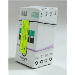 4 PACKS JUUL 35MG OF NICOTINE MINT FLAVOUR.