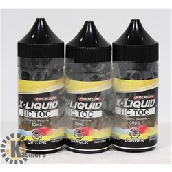 3 BOTTLES OF 3MG NICOTINE 30ML PER BOTTLE OF
