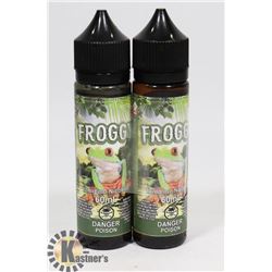 2 BOTTLES OF FROGGY VAPE JUICE 12MG NICOTINE 60ML